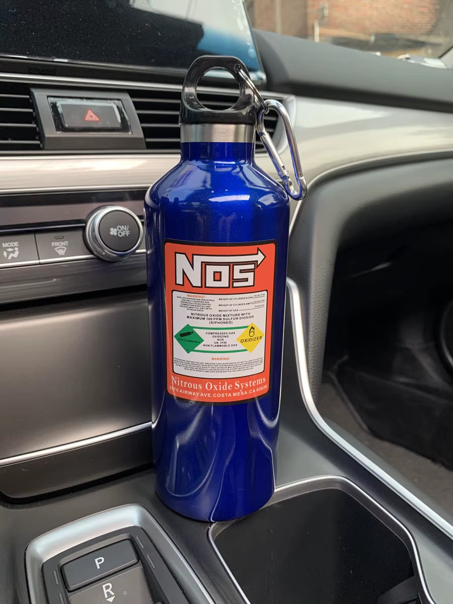 Car Insulation Cup NOS Nitrogen Cylinder Vacuum Stainless Steel Kettle 500Ml High-Capacity Travel Sports Bottle Water Cup 2025
